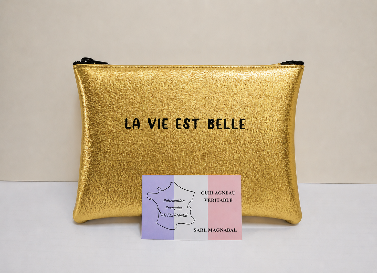 Pochette en cuir